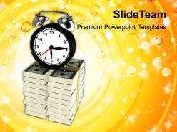 Conceptual image of time is money powerpoint templates ppt themes and graphics 0213