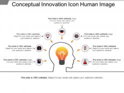 Conceptual innovation icon human image