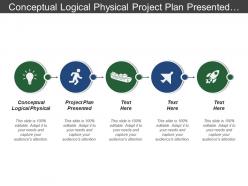 Conceptual logical physical project plan presented steering committee