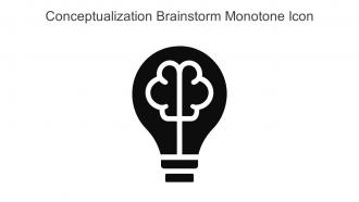 Conceptualization Brainstorm Monotone Icon In Powerpoint Pptx Png And Editable Eps Format