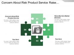 Concern about risk product service raise barriers market entrants