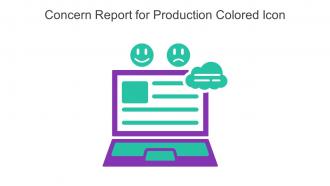 Concern Report For Production Colored Icon In Powerpoint Pptx Png And Editable Eps Format