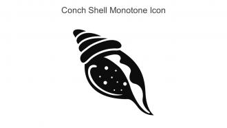 Conch Shell Monotone Icon In Powerpoint Pptx Png And Editable Eps Format