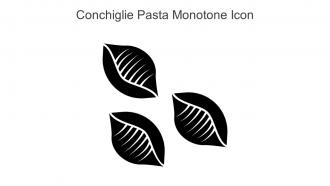 Conchiglie Pasta Monotone Icon In Powerpoint Pptx Png And Editable Eps Format