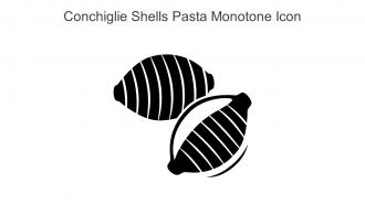 Conchiglie Shells Pasta Monotone Icon In Powerpoint Pptx Png And Editable Eps Format