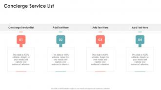 Concierge Service List In Powerpoint And Google Slides Cpb