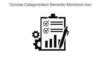 Concise Categorization Semantic Monotone Icon In Powerpoint Pptx Png And Editable Eps Format