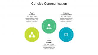 Concise communication ppt powerpoint presentation images cpb