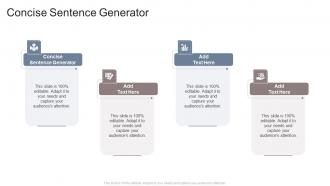 Concise Sentence Generator In Powerpoint And Google Slides Cpb