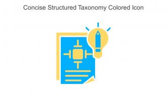 Concise Structured Taxonomy Colored Icon In Powerpoint Pptx Png And Editable Eps Format