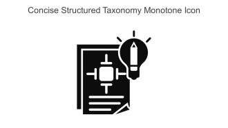 Concise Structured Taxonomy Monotone Icon In Powerpoint Pptx Png And Editable Eps Format