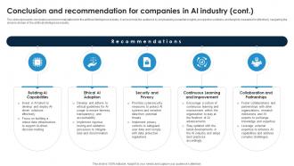 Conclusion And Recommendation For Companies In AI Industry Global Artificial Intelligence IR SS Downloadable Professionally
