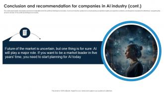 Conclusion And Recommendation For Companies In AI Industry Global Artificial Intelligence IR SS Compatible Professionally
