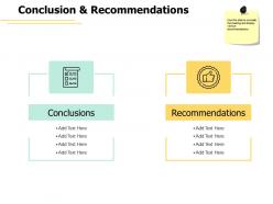 Conclusion and recommendations communication ppt powerpoint presentation slides