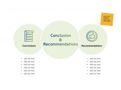 Conclusion and recommendations conclusions ppt powerpoint presentation ideas