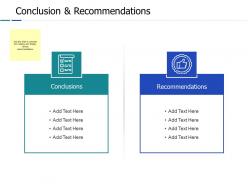 Conclusion and recommendations ppt powerpoint presentation file layouts