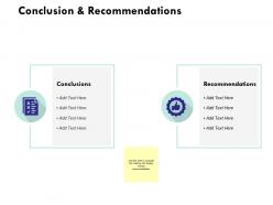 Conclusion and recommendations ppt powerpoint presentation infographic