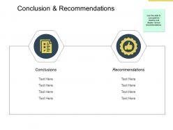 Conclusion and recommendations strategy powerpoint presentation gallery clipart