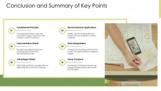 Conclusion And Summary Of Key Points Chronopotentiometry PPT Information ST AI SS