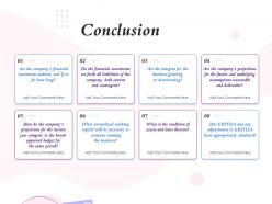 Conclusion appropriately calculated ppt powerpoint presentation layout