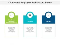 Conclusion employee satisfaction survey ppt powerpoint presentation icon cpb