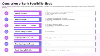 Conclusion Of Bank Feasibility Study Feasibility Study Templates For Different Projects