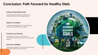 Conclusion Path Forward For Healthy Diets PPT Guidelines ACP