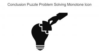 Conclusion Puzzle Problem Solving Monotone Icon In Powerpoint Pptx Png And Editable Eps Format