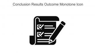 Conclusion Results Outcome Monotone Icon In Powerpoint Pptx Png And Editable Eps Format