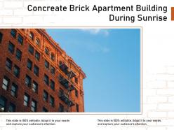 Concreate brick apartment building during sunrise