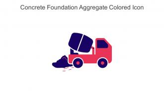 Concrete Foundation Aggregate Colored Icon In Powerpoint Pptx Png And Editable Eps Format