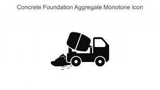 Concrete Foundation Aggregate Monotone Icon In Powerpoint Pptx Png And Editable Eps Format