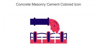 Concrete Masonry Cement Colored Icon In Powerpoint Pptx Png And Editable Eps Format