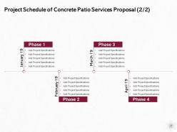 Concrete patio proposal powerpoint presentation slides