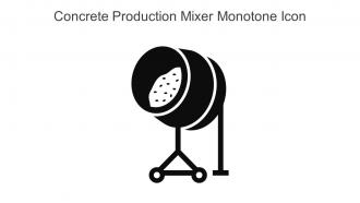 Concrete Production Mixer Monotone Icon In Powerpoint Pptx Png And Editable Eps Format