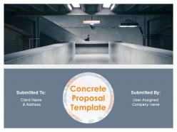 Concrete Proposal Template Powerpoint Presentation Slides