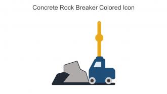 Concrete Rock Breaker Colored Icon In Powerpoint Pptx Png And Editable Eps Format