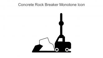 Concrete Rock Breaker Monotone Icon In Powerpoint Pptx Png And Editable Eps Format