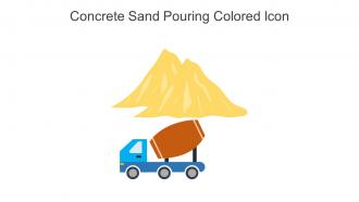 Concrete Sand Pouring Colored Icon In Powerpoint Pptx Png And Editable Eps Format