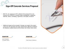 Concrete services proposal powerpoint presentation slides