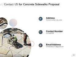 Concrete Sidewalks Proposal Powerpoint Presentation Slides