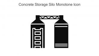 Concrete Storage Silo Monotone Icon In Powerpoint Pptx Png And Editable Eps Format