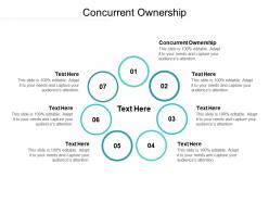 Concurrent ownership ppt powerpoint presentation professional diagrams cpb