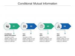 Conditional mutual information ppt powerpoint presentation infographic template slide download cpb
