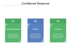 Conditioned response ppt powerpoint presentation pictures example cpb