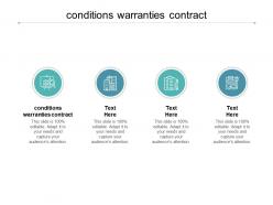 Conditions warranties contract ppt powerpoint presentation infographic template design ideas cpb