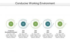 Conducive working environment ppt powerpoint presentation inspiration styles cpb