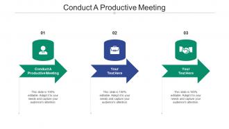 Conduct a productive meeting ppt powerpoint presentation file introduction cpb