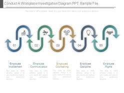 Conduct a workplace investigation diagram ppt sample file