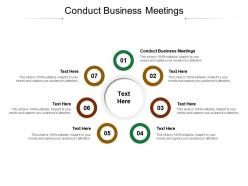 Conduct business meetings ppt powerpoint professional graphics tutorials cpb